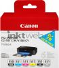 Canon inktcartridge PGI 550PGBK+CLI 551, OEM 6496B005, zwart, pigment zwart, cyaan, magenta, geel, grijs online kopen