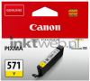 Canon inktcartridge CLI 571Y, 345 pagina&apos, s, OEM 0388C001, geel online kopen