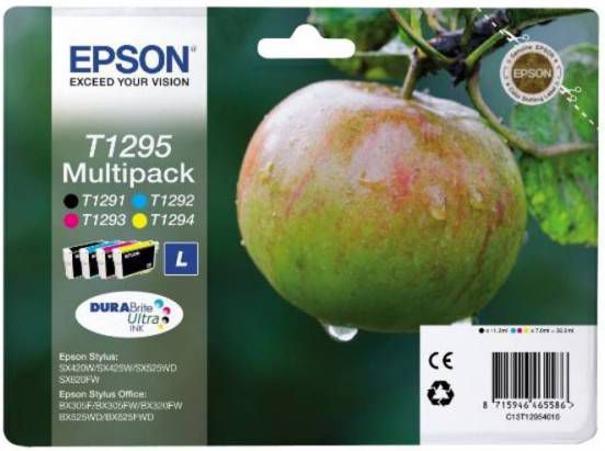 Epson PACK POMME 4CL T1295 multipack inkcartridges(zwart+kleur ) online kopen