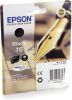 Epson inktcartridge 16, 175 pagina&apos, s, OEM C13T16214012, zwart online kopen