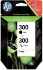 Hp inktcartridge 300, 200 pagina&apos, s, OEM CN637EE, 1x zwart en 1 x 3 kleuren online kopen