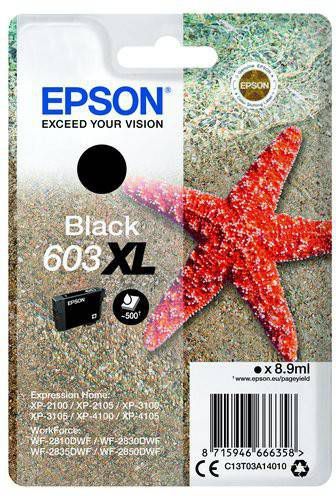 Epson inktcartridge 603 XL, 3, 4 ml, OEM C13T03A14010, zwart online kopen