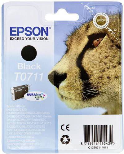 Epson inktcartridge T0711, 245 pagina&apos, s, OEM C13T07114012, zwart online kopen