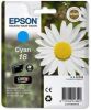 Epson inktcartridge 18, 180 pagina&apos, s, OEM C13T18024012, cyaan online kopen