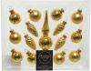 Decoris Mini Kerstballen Set Glas Met Piek 3cm 15 Stuks Licht Goud online kopen
