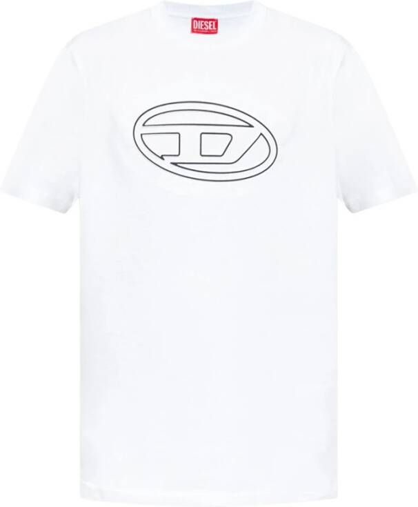 Diesel T Just Bigoval T shirt met 3D logoprint online kopen