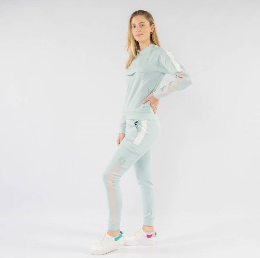 BLACK BANANAS sweater Joi met 3D applicatie mintgroen/beige/wit online kopen