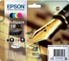 Epson T1636 Multipack Inktcartridge XL WorkForce 2500, 2600 Series Zwart/Cyaan/Geel/Magenta online kopen