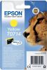 Epson inktcartridge T0714, 415 pagina&apos, s, OEM C13T07144012, geel online kopen