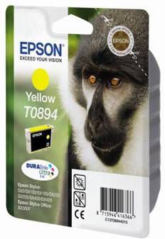 Epson inktcartridge T0894, 225 pagina&apos, s, OEM C13T08944011, geel online kopen