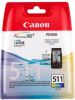 Canon inktcartridge CL 511, 244 pagina&apos, s, OEM 2972B001, 3 kleuren online kopen