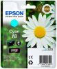 Epson inktcartridge 18, 180 pagina&apos, s, OEM C13T18024012, cyaan online kopen