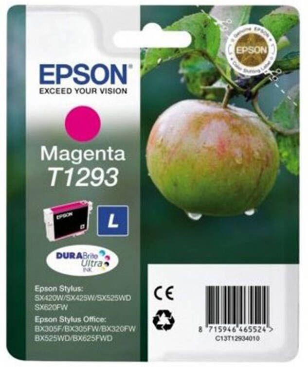 Epson inktcartridge T1293, 330 pagina&apos, s, OEM C13T12934012, magenta online kopen