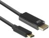 ACT 4K video kabel adapter USB Type C DisplayPort Zwart AC7325 online kopen