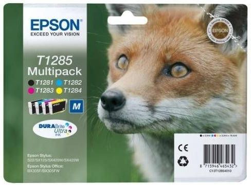Epson inktcartridge T1285, 140 225 pagina&apos, s, OEM C13T12854012, 4 kleuren online kopen